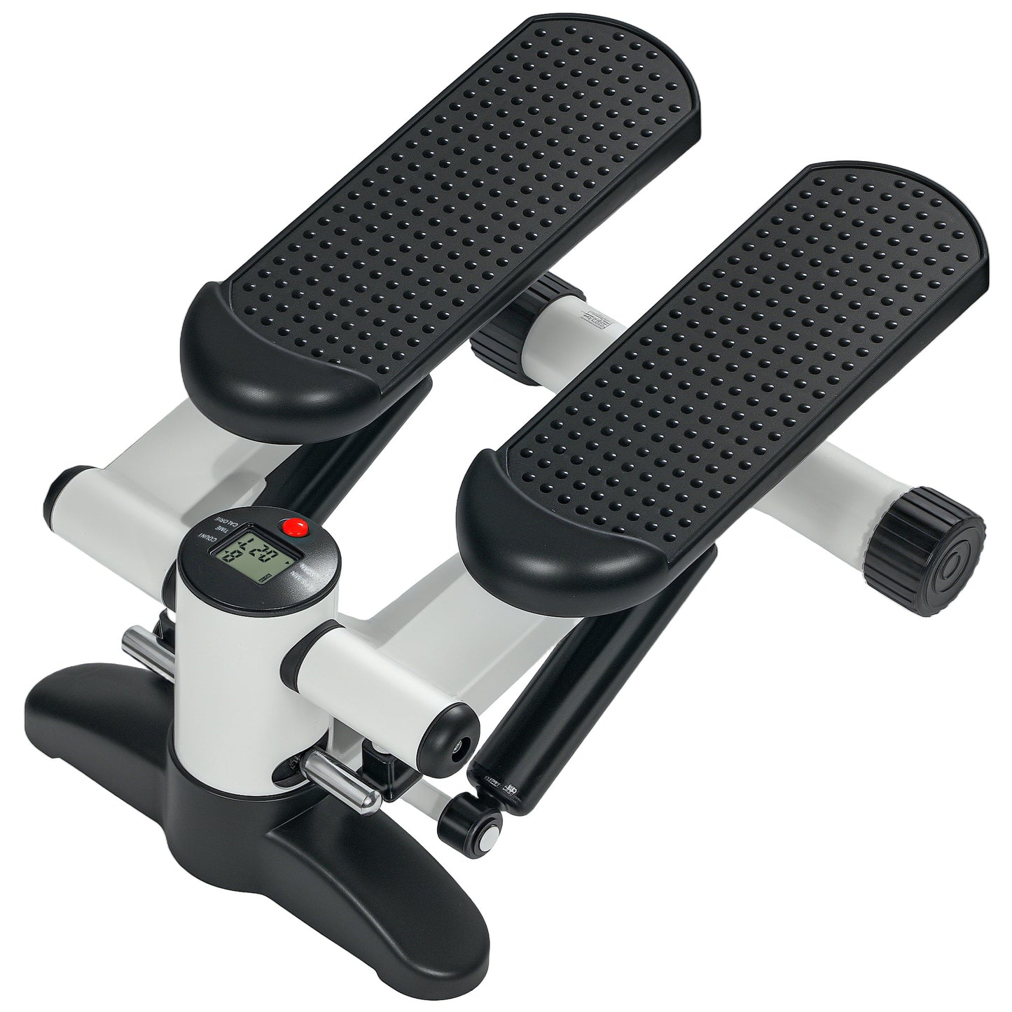 SPORTNOW Mini Stepper, Compact Step Machine Exerciser for Home Workout with LCD Monitor and Non-Slip Pedals