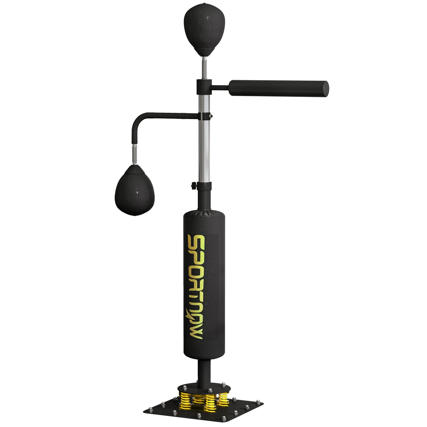 SPORTNOW Boxing Bag, Freestanding Punching Bag, with Reflex Bar, Speed Balls