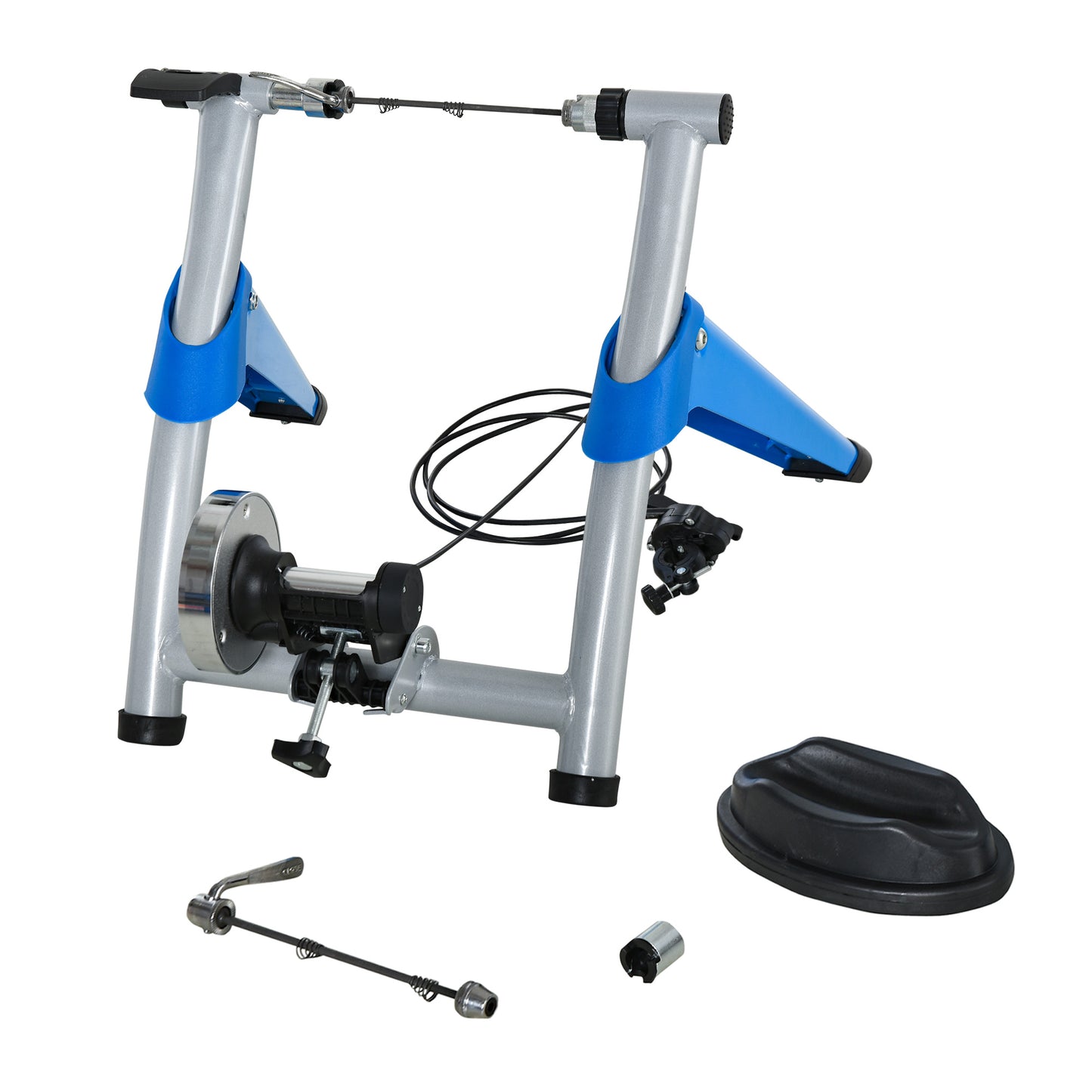 HOMCOM Indoor Bike Trainer, Foldable Turbo Trainer Bike Stand with 8 Level Magnetic Resistance, for 650C, 700C or 26"-29" Wheels