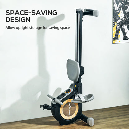 SPORTNOW Rowing Machine, 16-Level Magnetic Rower Machine with LCD Monitor and Phone Holder