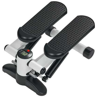 SPORTNOW Mini Stepper, Compact Step Machine Exerciser for Home Workout with LCD Monitor and Non-Slip Pedals