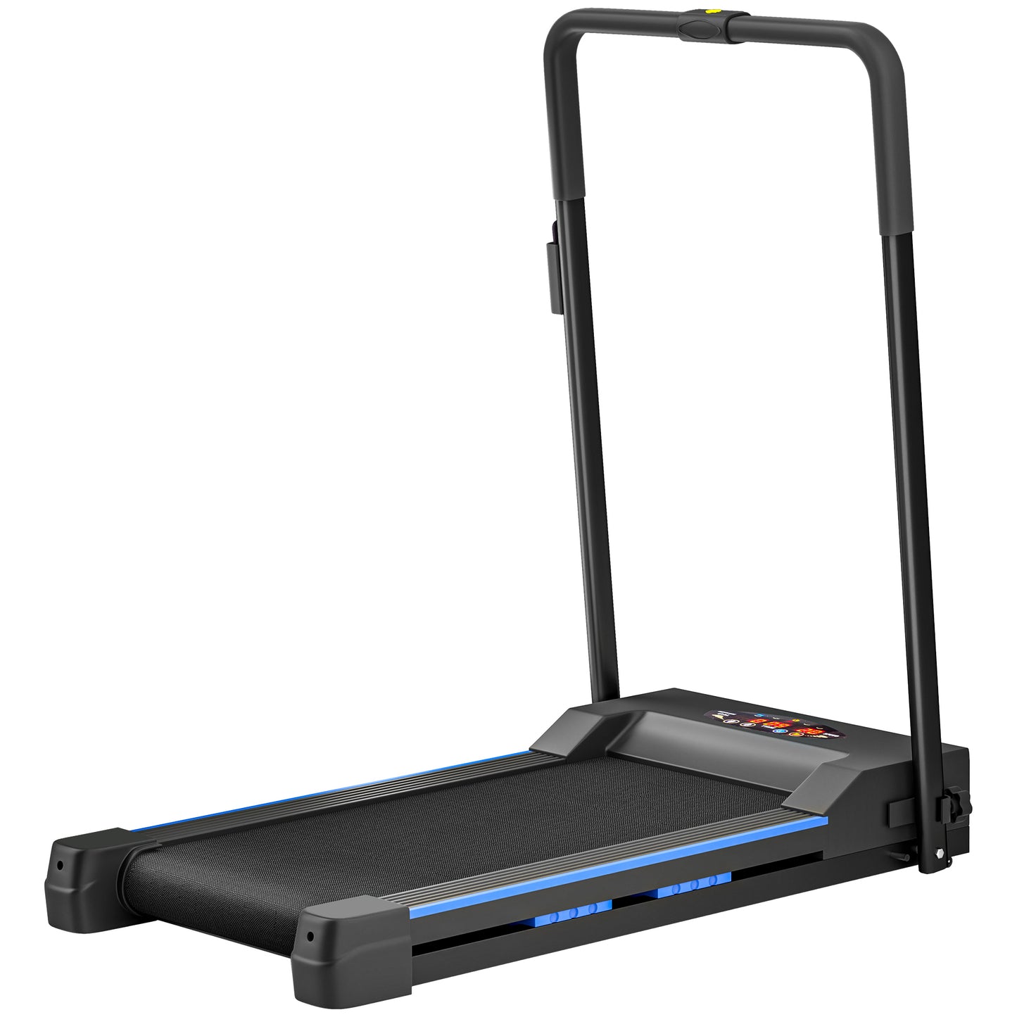 HOMCOM Folding Motorised Home Treadmill Walking Machine with LCD Monitor