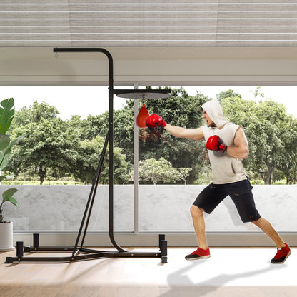 HOMCOM Adjustable Freestanding Speedbag, Punch Bag Hanger