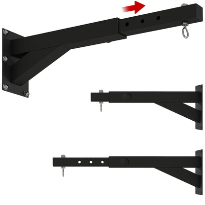 SPORTNOW Punch Bag Wall Bracket, 5-Length Adjustable Boxing Bag Bracket for Kickboxing, Muay Thai, Punching Training