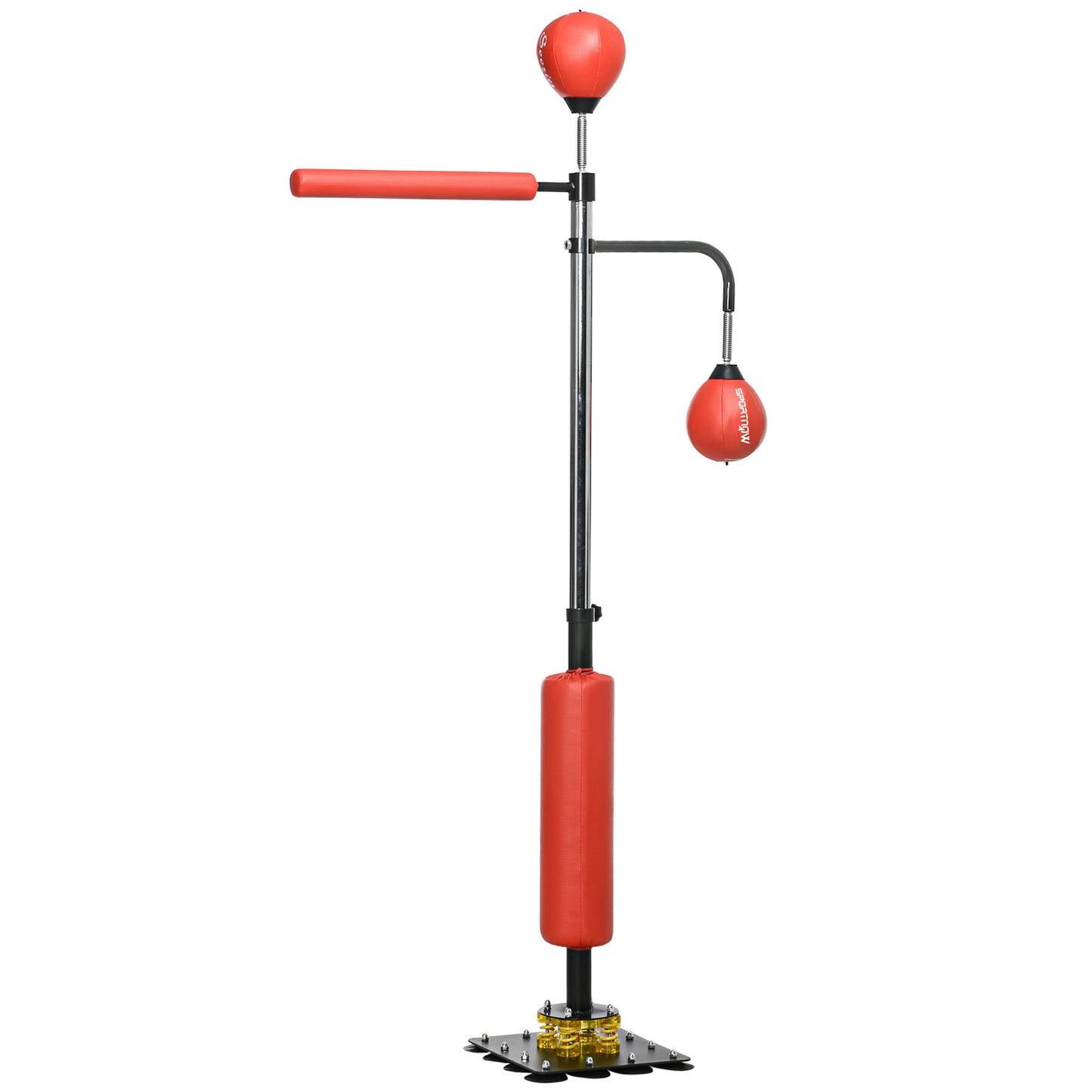 SPORTNOW Boxing Bag, Freestanding Punching Bag, with Reflex Bar, Speed Balls