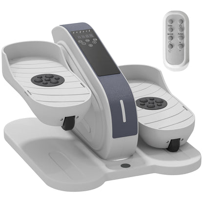 SPORTNOW Under Desk Elliptical Machine, Seated Pedal Exerciser, Mini Elliptical Trainer with LCD Monitor, Remote Control and 10 Adjustable Speed, Quiet & Portable for Seniors