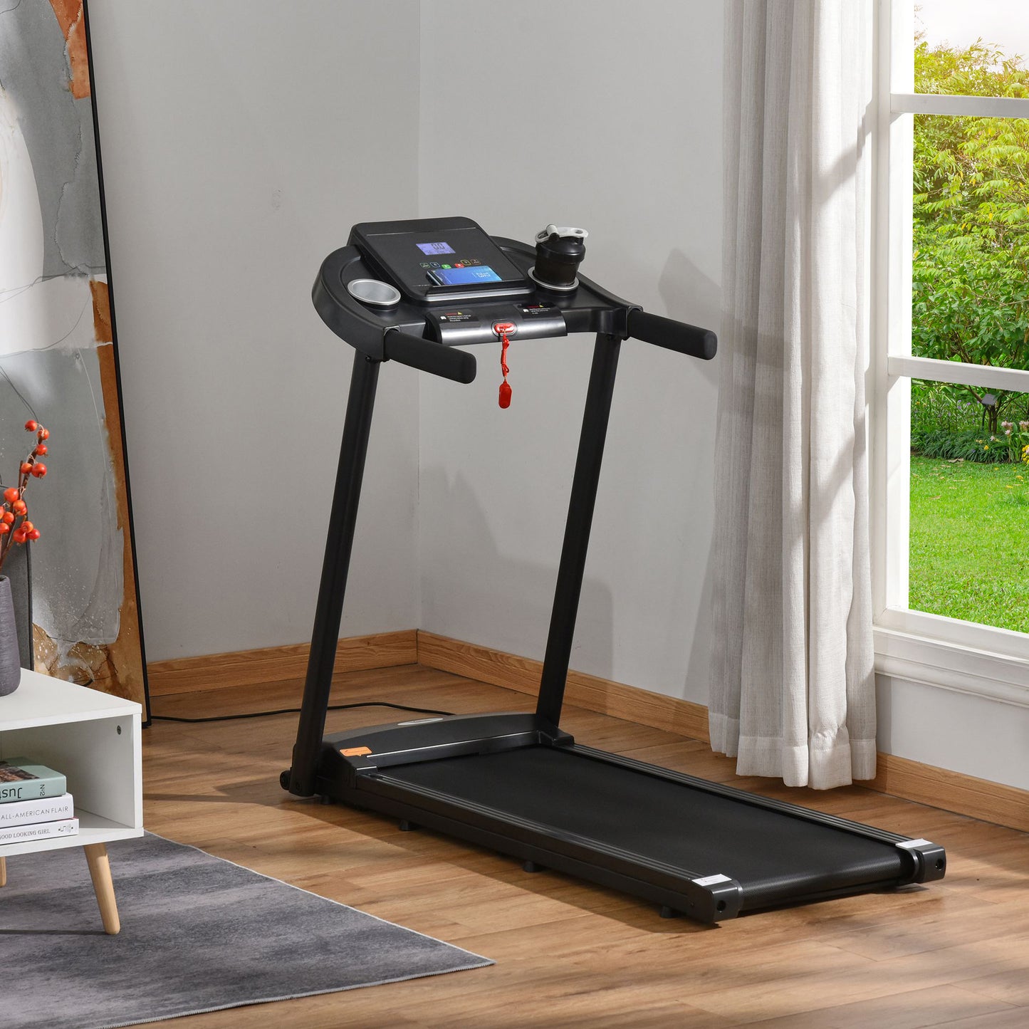 HOMCOM Treadmill Electric Motorised Running Machine w/ LED Display