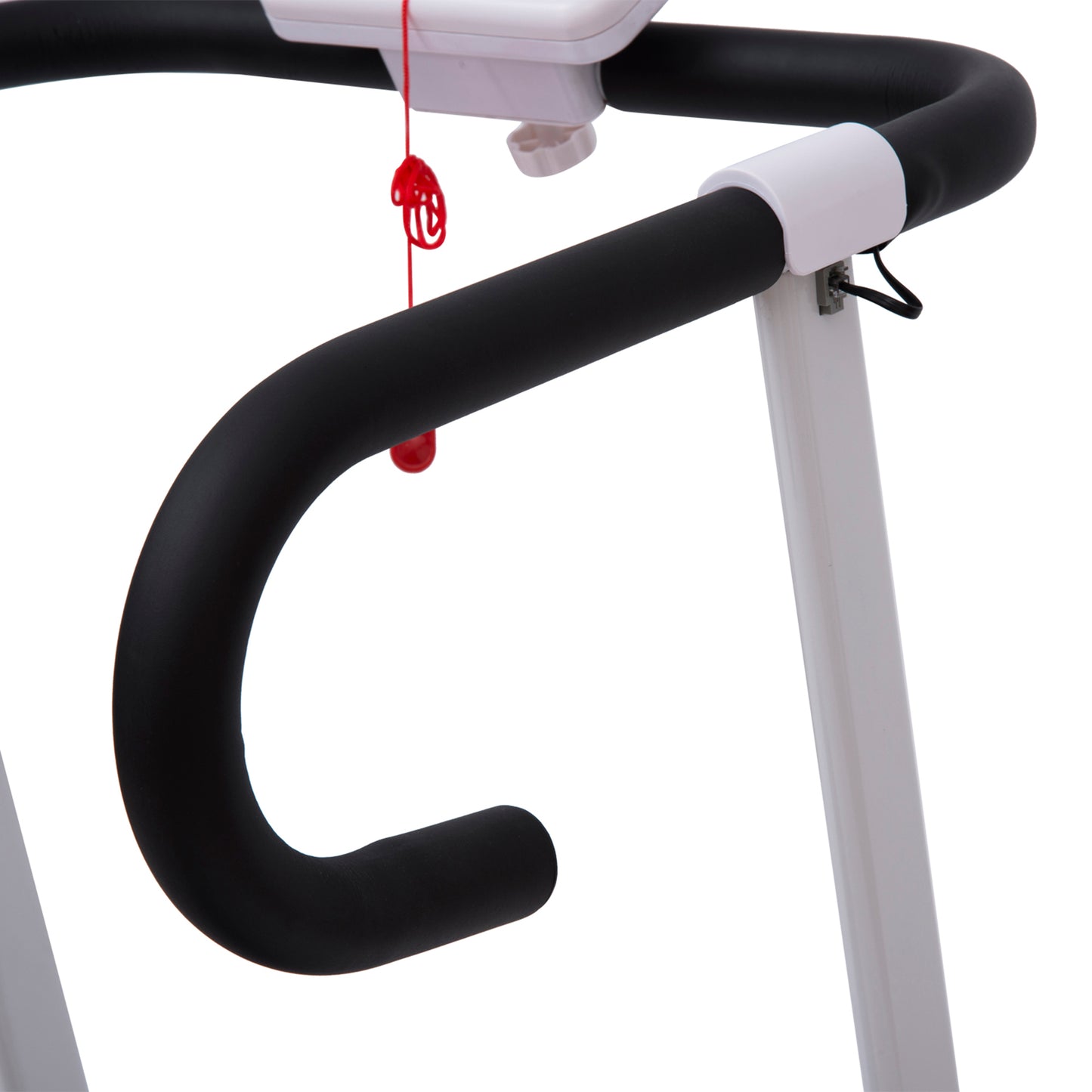 HOMCOM 1.25HP Motorised Electric Treadmill, 10km/h Folding Running Machine, Gym Fitness Exercise with LCD Monitor