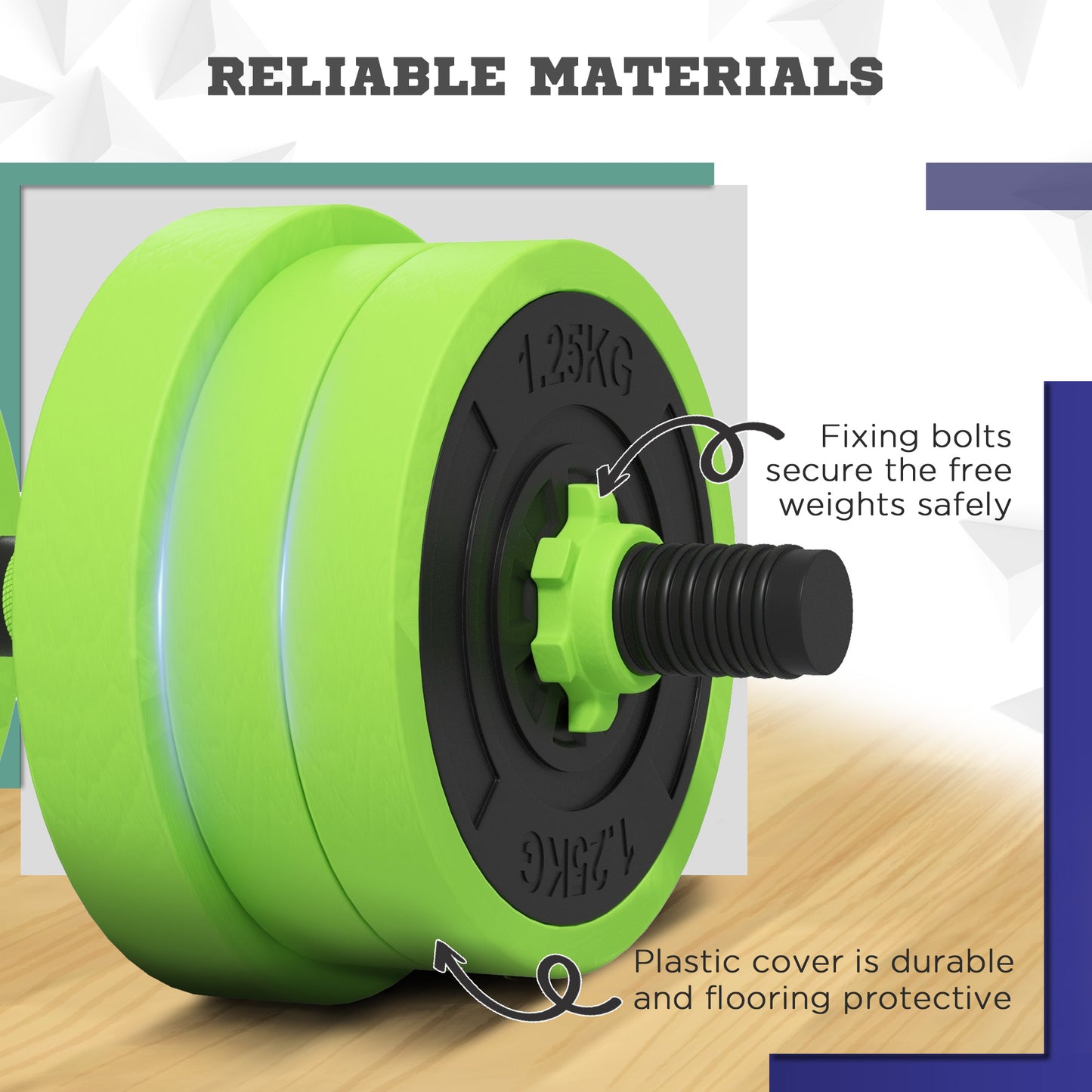 SPORTNOW 20kg Four-In-One Adjustable Weight Dumbbells Set, Barbell, Kettlebell, Push Up Stand