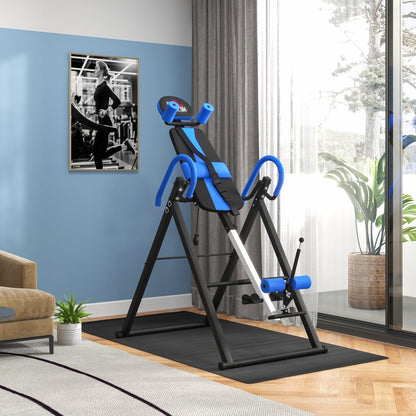 HOMCOM Gravity Inversion Table with Safety Belt Adjustable Hand Stand for Muscle Pain Relief