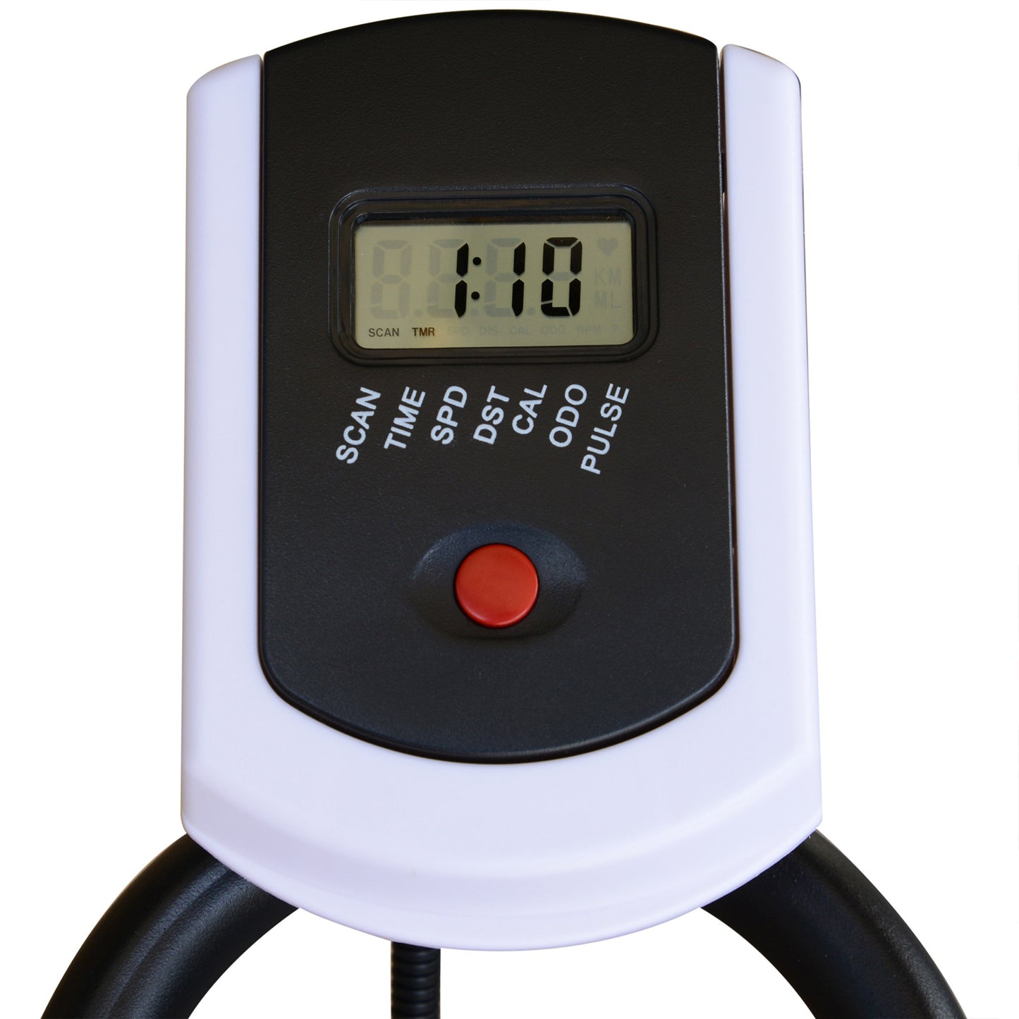 HOMCOM Exercise Bike, Indoor Cycling, with LCD Display, Heart Rate, Sensor