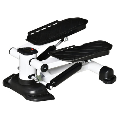 HOMCOM Portable Mini Stepper with LCD Display for Home Gym Office Exercise Workout