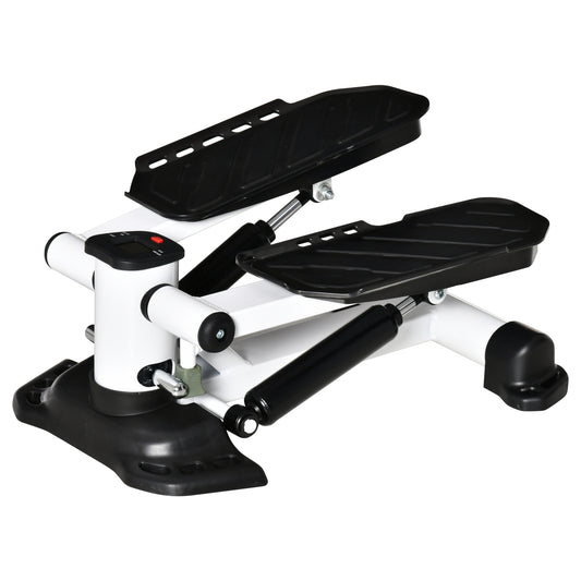 HOMCOM Portable Mini Stepper with LCD Display for Home Gym Office Exercise Workout