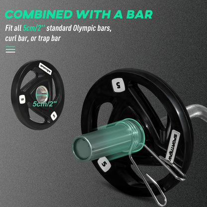 SPORTNOW Cable Machine Pulley System with 2 x 5kg Weight Plates, Lat Pull Down System with Loading Weight for Home Gym Biceps Triceps Arm Shoulder Back Training