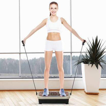 HOMCOM Vibration Plate Machine Fitness Body Shaper Slim Trainer Exercise Workout Home Gym Music Remote Power