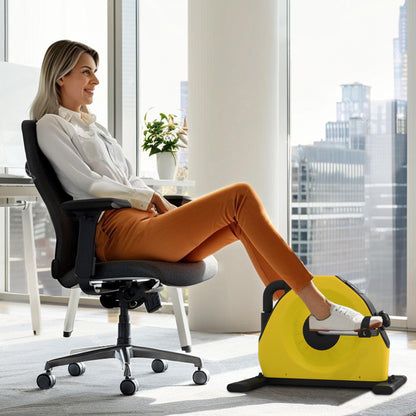 SPORTNOW Mini Exercise Bike, Portable Pedal Exerciser with LCD Display for Legs, Arms, Rehabilitation, Therapy