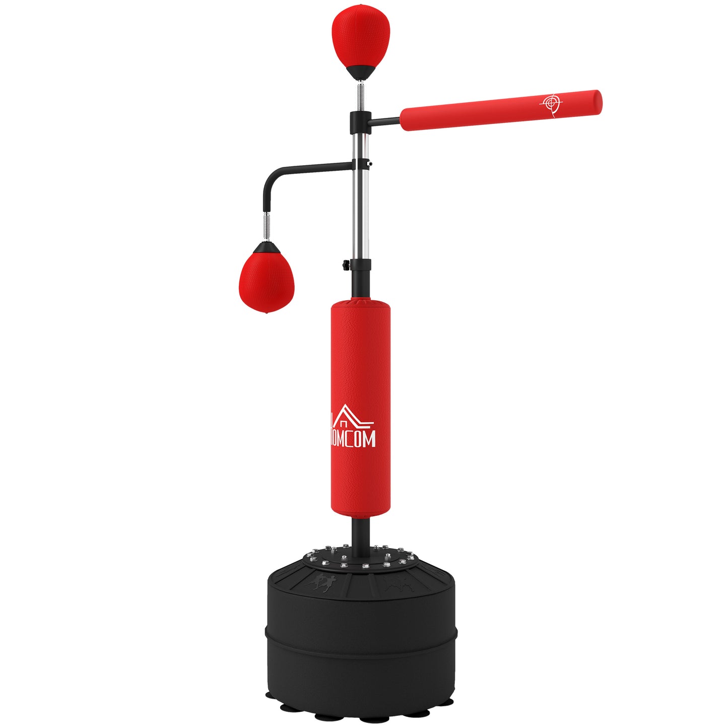 HOMCOM 3-in-1 Boxing Punching Bag, Freestanding with 2 Speed Bals, 360° Reflex Bar, 160-230cm Adjustable Height