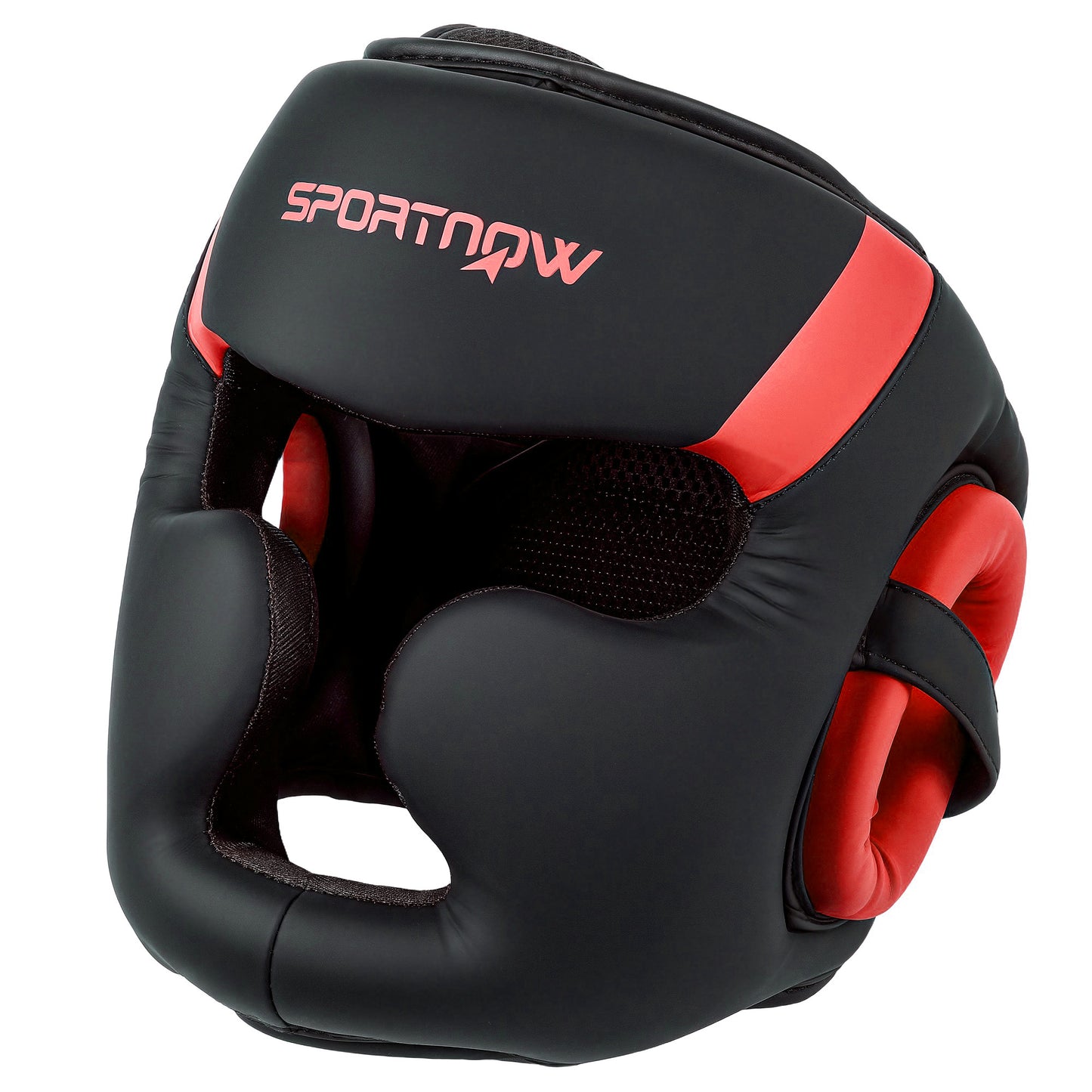 SPORTNOW Boxing Headguard, Boxing Headgear Helmet with Adjustable Strap for Full Face Protection for Kickboxing Sparring Martial Arts Karate Taekwondo