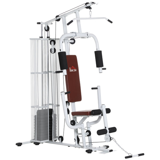 HOMCOM Multifunction Home Gym Weight Training Workout Station Fitness Strength Machine