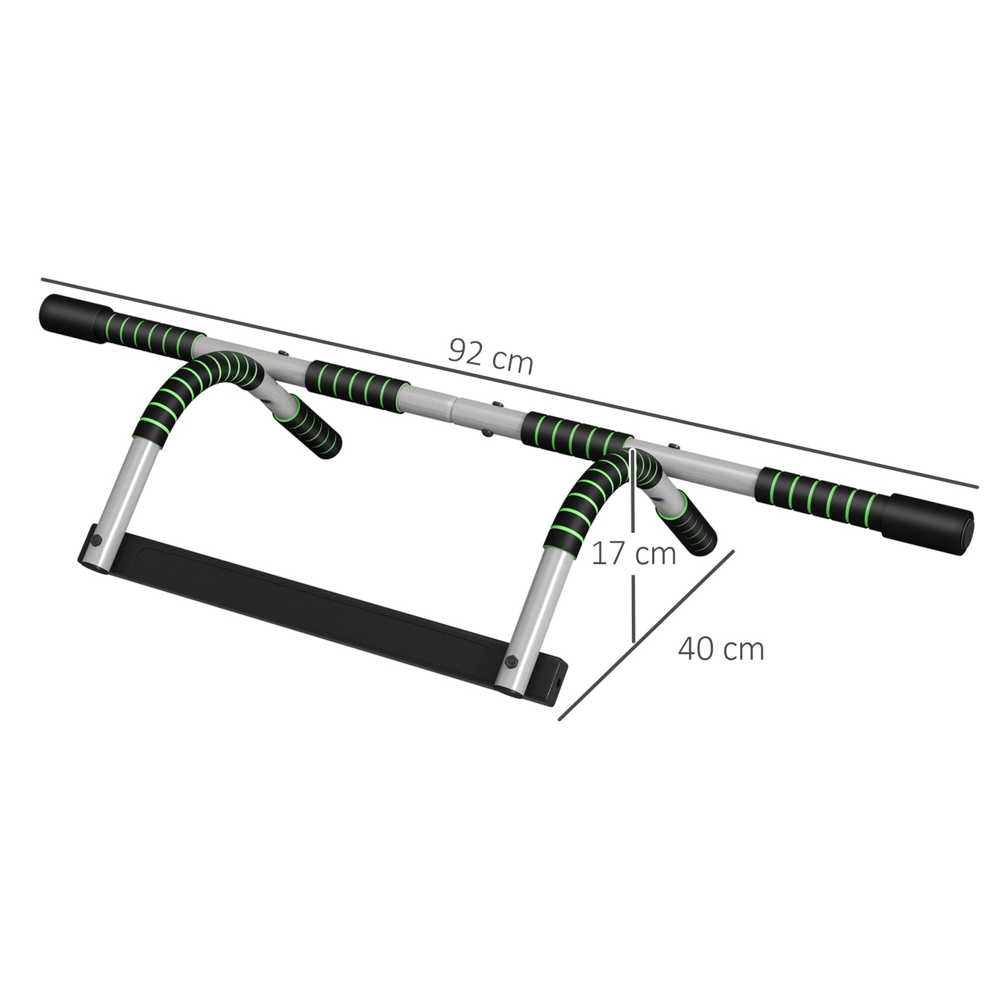 HOMCOM Pull-Up Bar for Doorway, Home Fitness Door Horizontal Push up Bar for Indoor Gym Upper Body Workout
