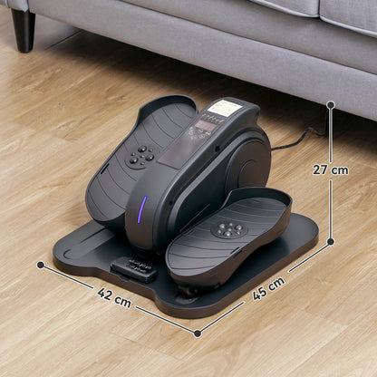 SPORTNOW Under Desk Elliptical Machine, Seated Pedal Exerciser, Mini Elliptical Trainer with LCD Monitor, Remote Control and 10 Adjustable Speed, Quiet & Portable for Seniors