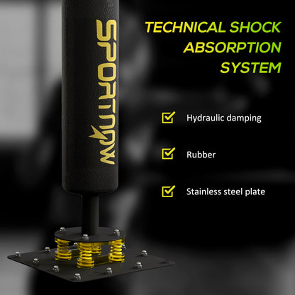 SPORTNOW Boxing Bag, Freestanding Punching Bag, with Reflex Bar, Speed Balls