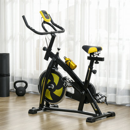 SPORTNOW Exercise Bike, Indoor Stationary Bike, Cycling Machine with Adjustable Seat and Resistance for Home Gym Workout