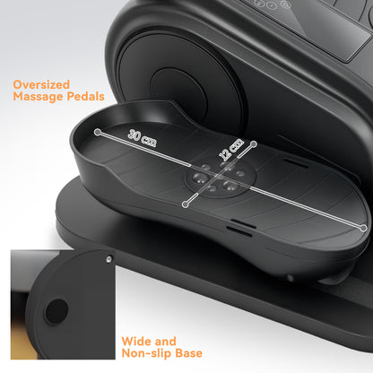 SPORTNOW Under Desk Elliptical Machine, Seated Pedal Exerciser, Mini Elliptical Trainer with LCD Monitor, Remote Control and 10 Adjustable Speed, Quiet & Portable for Seniors