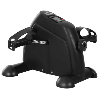 HOMCOM Mini Exercise Bike, Portable Pedal Exerciser, Under Desk Bike with LCD Display for Legs and Arms Training