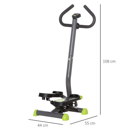 HOMCOM Twister Stepper, Step Machine with Adjustable Resistance, LCD Screen