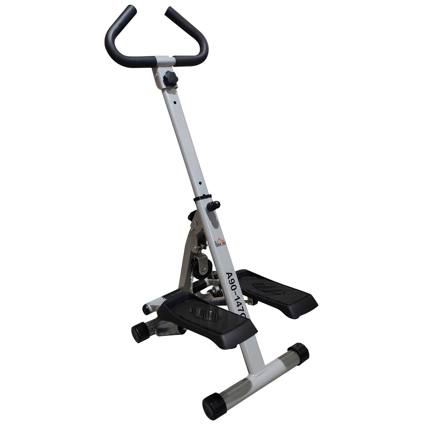 HOMCOM Stepper w/ Handle Hand Grip Workout Fitness Machine For Fitness Aerobic Exercise Home Gym