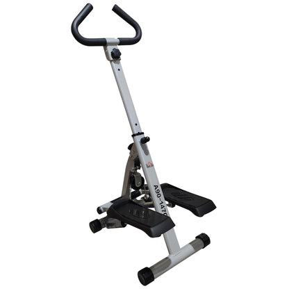HOMCOM Stepper w/ Handle Hand Grip Workout Fitness Machine For Fitness Aerobic Exercise Home Gym