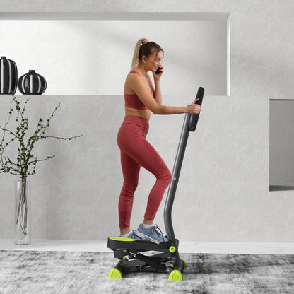 HOMCOM Twister Stepper, Step Machine with Adjustable Resistance, LCD Screen