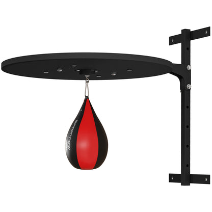 SPORTNOW Wall Mounted Speed Bag Platform, Height Adjustable Punching Bag, Training Kit