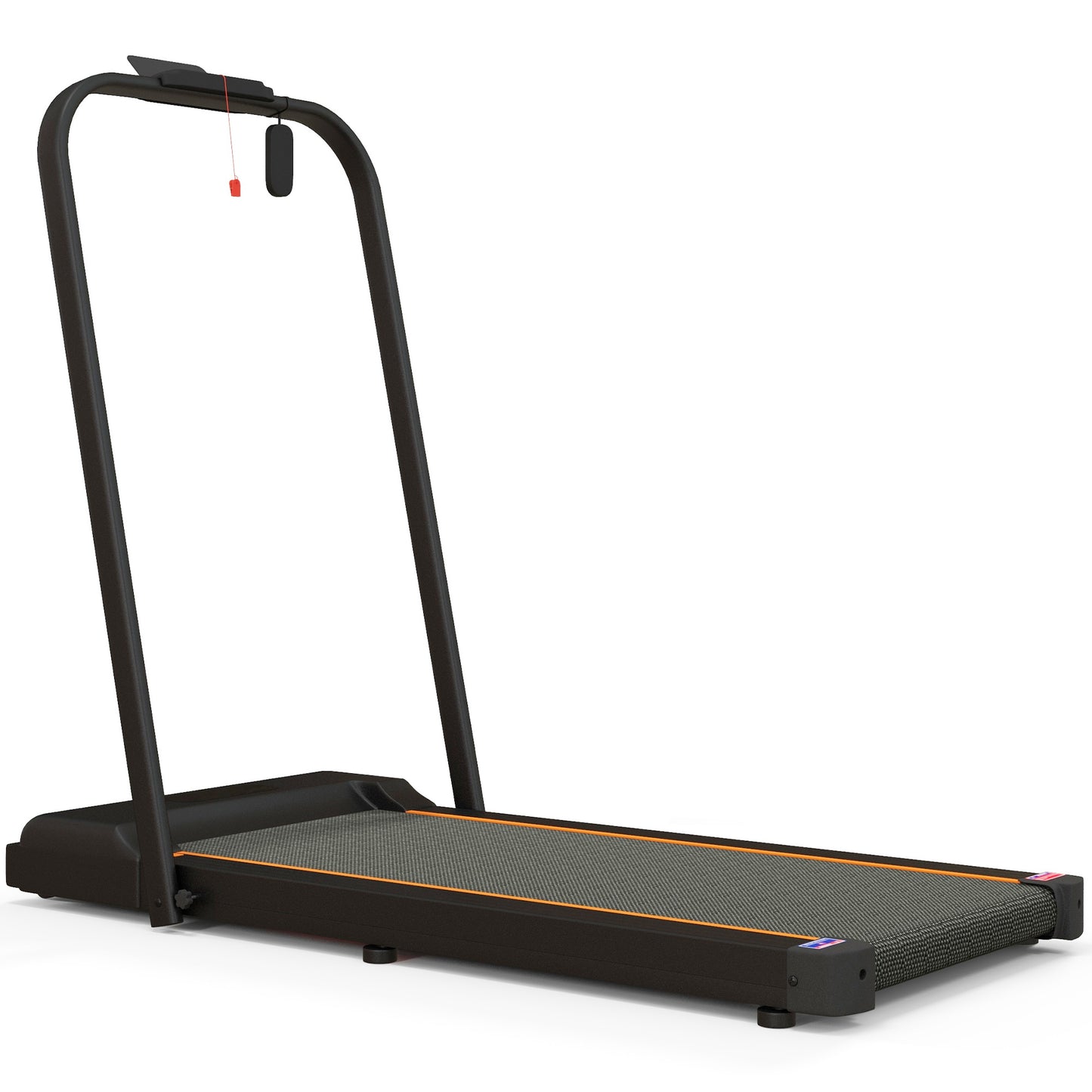 SPORTNOW 2.5HP Walking Pad, 1-6km/h Folding Treadmill with Remote Control and LED Display for Home Gym Office