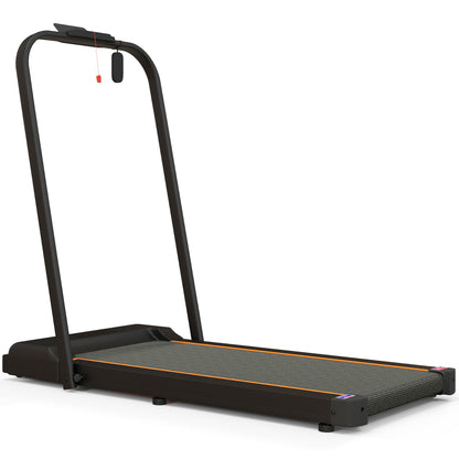 SPORTNOW 2.5HP Walking Pad, 1-6km/h Folding Treadmill with Remote Control and LED Display for Home Gym Office