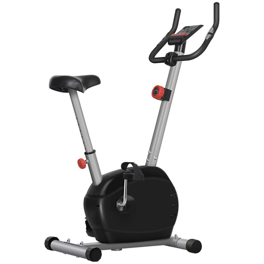 SPORTNOW Quiet Exercise Bike with 8-Level Magnetic Resistance and Heart Rate Sensor, for Home Gym