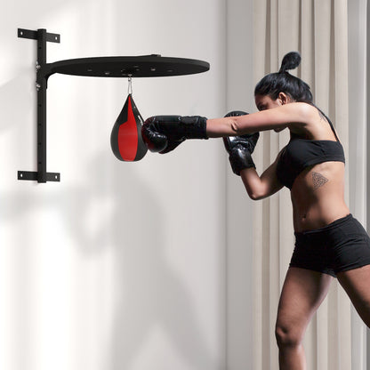 SPORTNOW Wall Mounted Speed Bag Platform, Height Adjustable Punching Bag, Training Kit