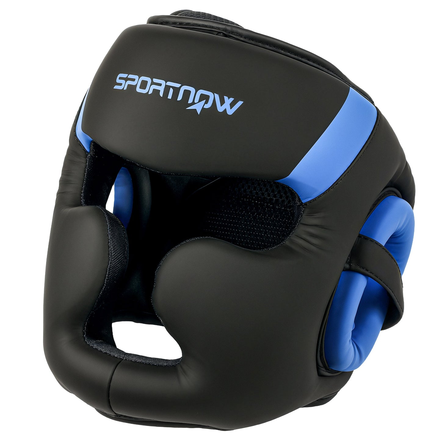 SPORTNOW Boxing Headguard, Boxing Headgear Helmet with Adjustable Strap for Full Face Protection for Kickboxing Sparring Martial Arts Karate Taekwondo