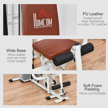 HOMCOM Multifunction Home Gym Weight Training Workout Station Fitness Strength Machine
