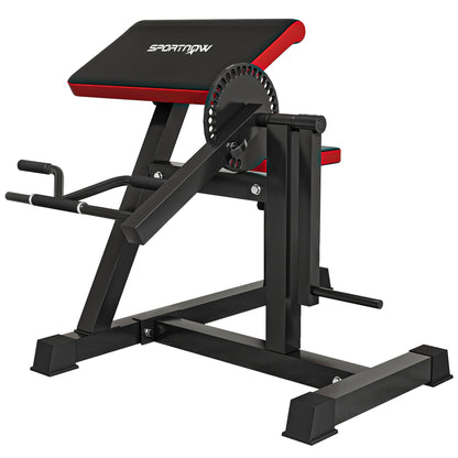 SPORTNOW Adjustable Preacher Curl Bench, Multi-Functional Weight Bench with Handlebar and Elbow Cushion for Home and Outdoor Gym