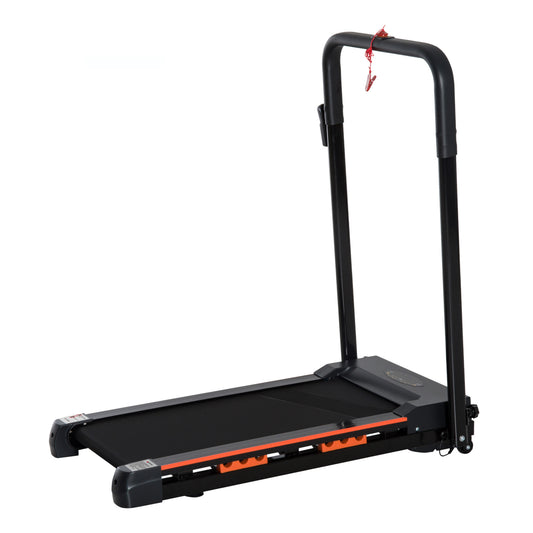 HOMCOM Steel Folding Motorized Home Treadmill w/ LCD Monitor