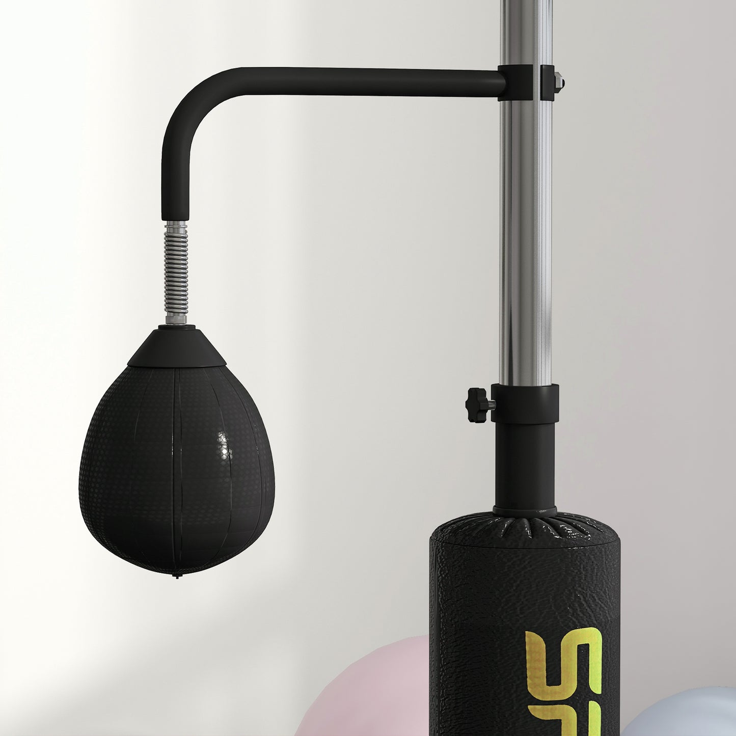 SPORTNOW Boxing Bag, Freestanding Punching Bag, with Reflex Bar, Speed Balls