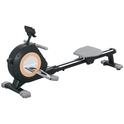SPORTNOW Rowing Machine, 16-Level Magnetic Rower Machine with LCD Monitor and Phone Holder