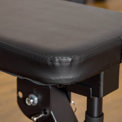 HOMCOM Adjustable Weight Bench, Foldable Bench, with Barbell Rack
