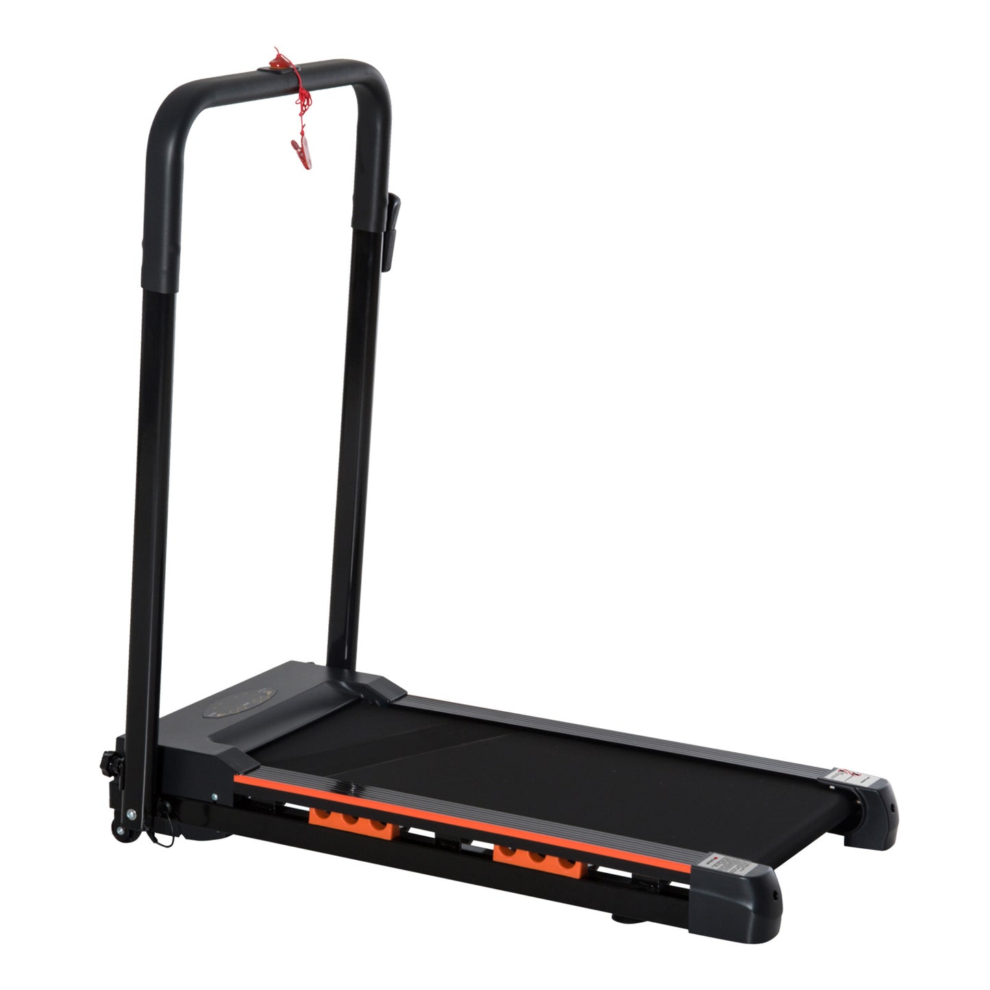 HOMCOM Steel Folding Motorized Home Treadmill w/ LCD Monitor