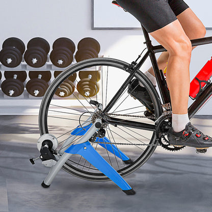 HOMCOM Indoor Bike Trainer, Foldable Turbo Trainer Bike Stand with 8 Level Magnetic Resistance, for 650C, 700C or 26"-29" Wheels