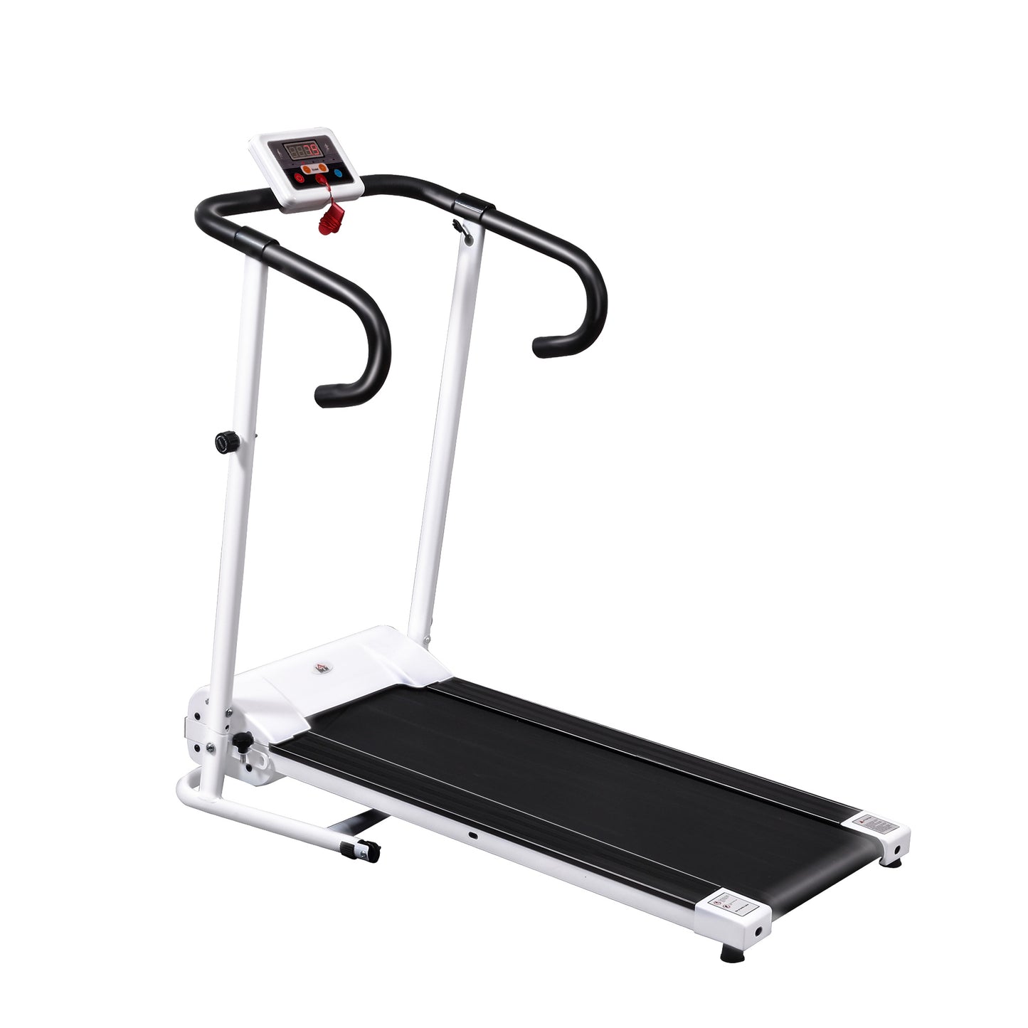 HOMCOM 1.25HP Motorised Electric Treadmill, 10km/h Folding Running Machine, Gym Fitness Exercise with LCD Monitor
