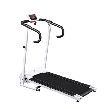 HOMCOM 1.25HP Motorised Electric Treadmill, 10km/h Folding Running Machine, Gym Fitness Exercise with LCD Monitor