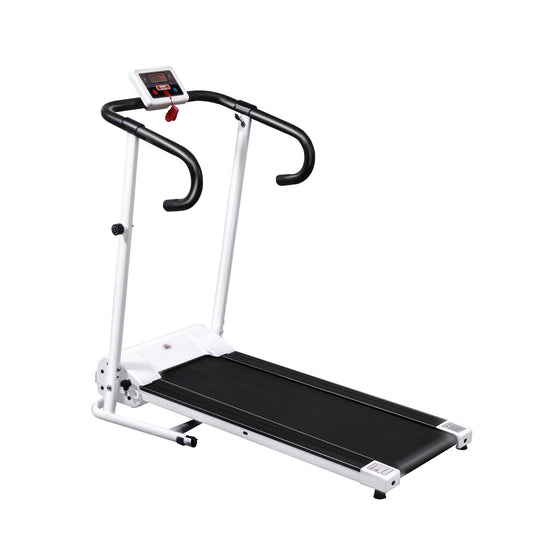 HOMCOM 1.25HP Motorised Electric Treadmill, 10km/h Folding Running Machine, Gym Fitness Exercise with LCD Monitor